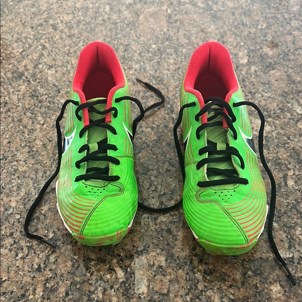 Kids Green and Red Athletic Shoes